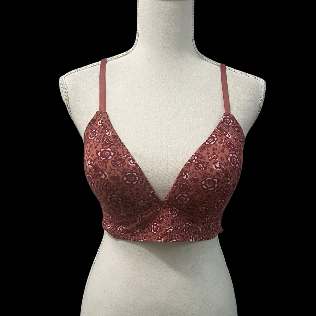 Lucky Brand Full Coverage Wireless Floral Bra 36b